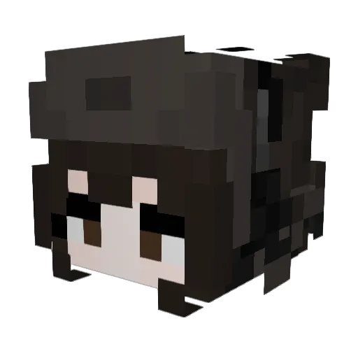 roxysia Minecraft avatar head, 3D render