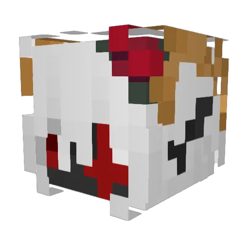 roxysnook Minecraft avatar head, 3D render