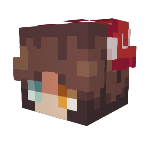 royalazalea Minecraft avatar head, 3D render