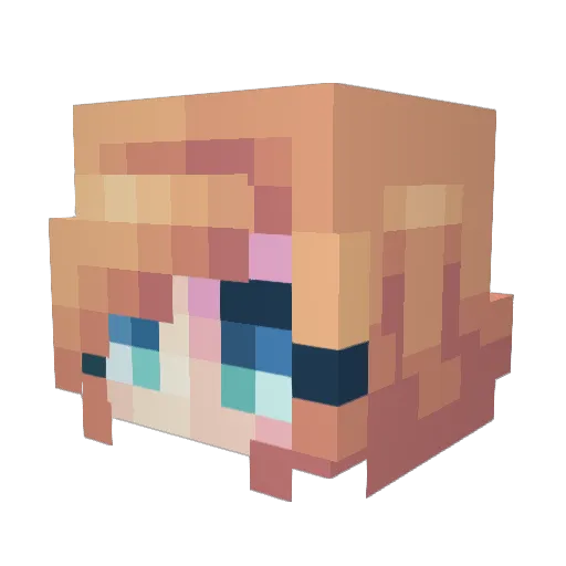 royaldanny Minecraft avatar head, 3D render