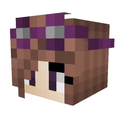royalisbetter Minecraft avatar head, 3D render