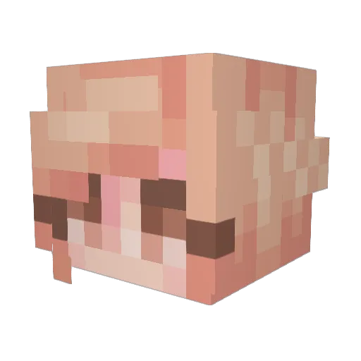 royalvivs Minecraft avatar head, 3D render