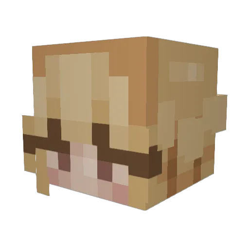 roydadon Minecraft avatar head, 3D render