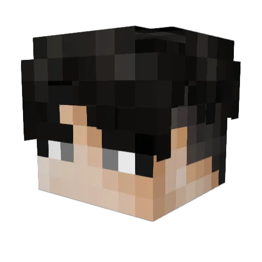 royeraso Minecraft avatar head, 3D render