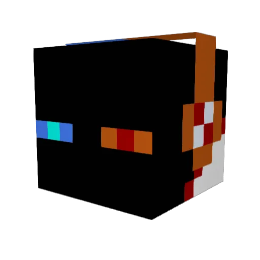 roygybiv Minecraft avatar head, 3D render