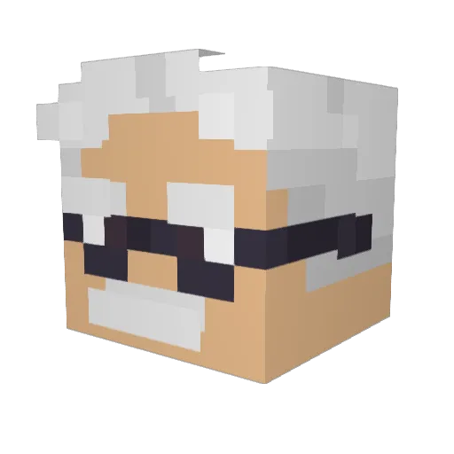 roymitchell Minecraft avatar head, 3D render