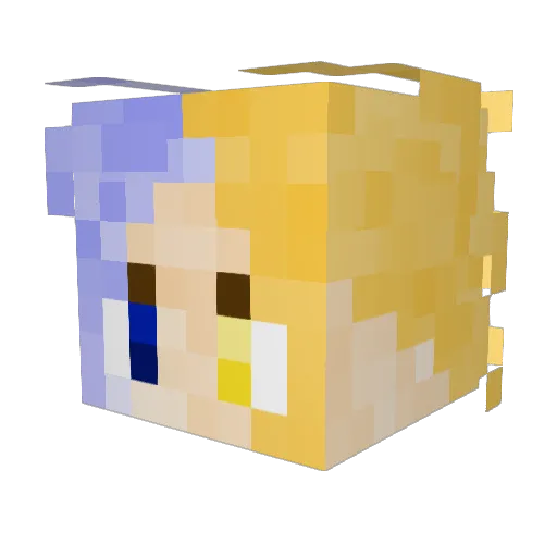 royo99 Minecraft avatar head, 3D render