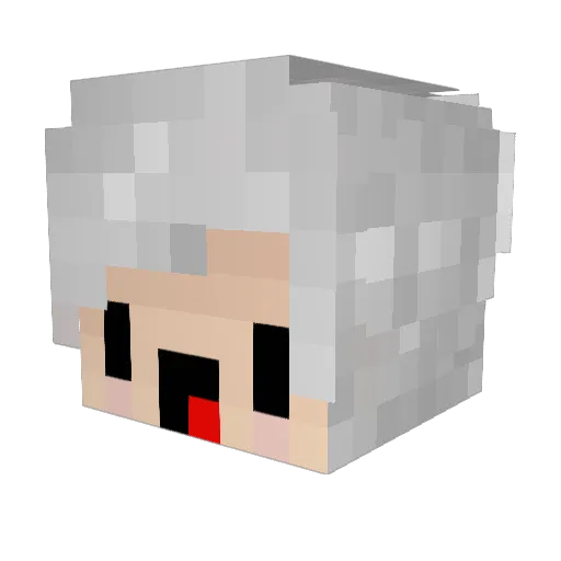 royoshiii Minecraft avatar head, 3D render