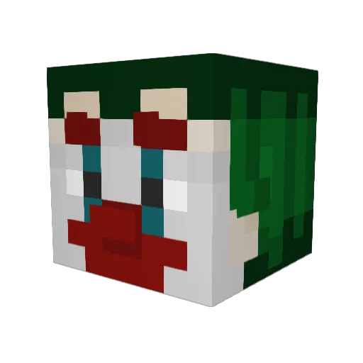 royyng Minecraft avatar head, 3D render