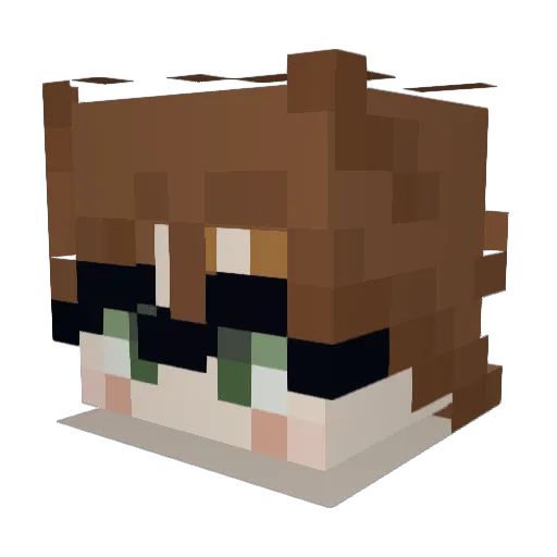 royzuk Minecraft avatar head, 3D render