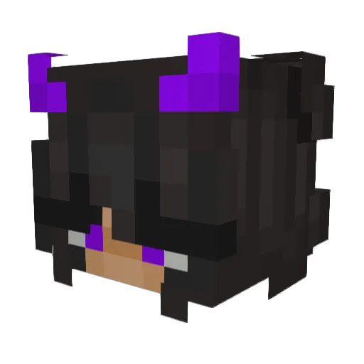 rozet_ Minecraft avatar head, 3D render