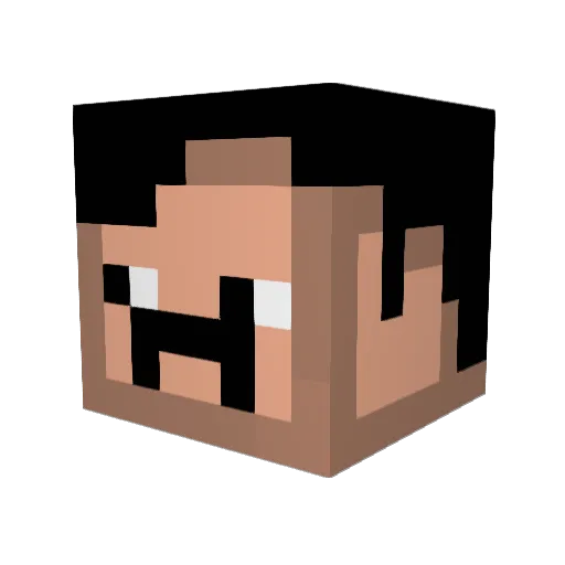 rozno37 Minecraft avatar head, 3D render