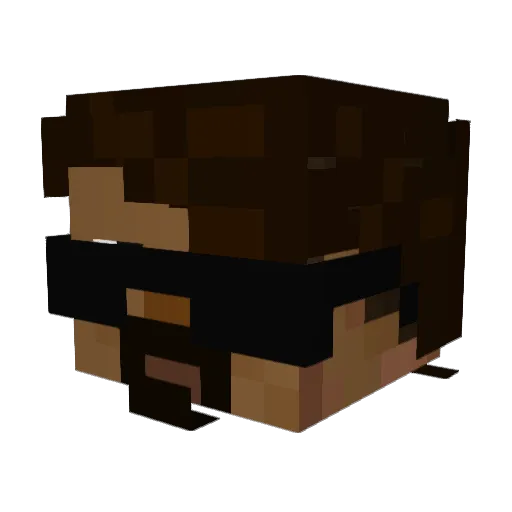 rozoo Minecraft avatar head, 3D render