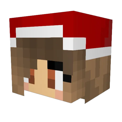 rozpalenejgril Minecraft avatar head, 3D render