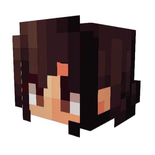 rozziene Minecraft avatar head, 3D render