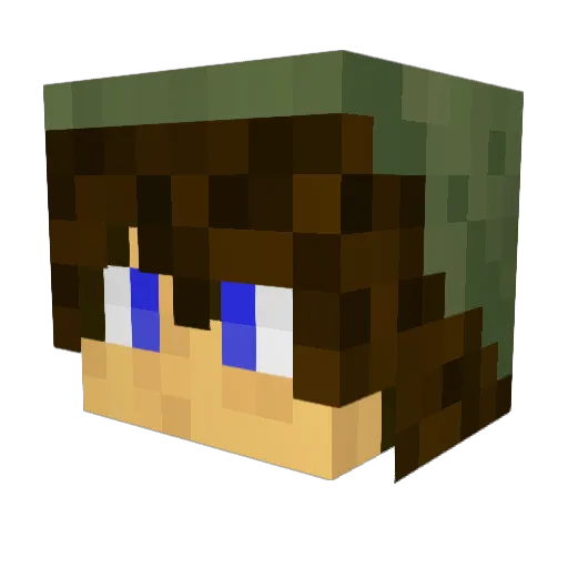rpersson Minecraft avatar head, 3D render