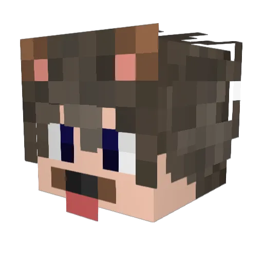 rphelan Minecraft avatar head, 3D render