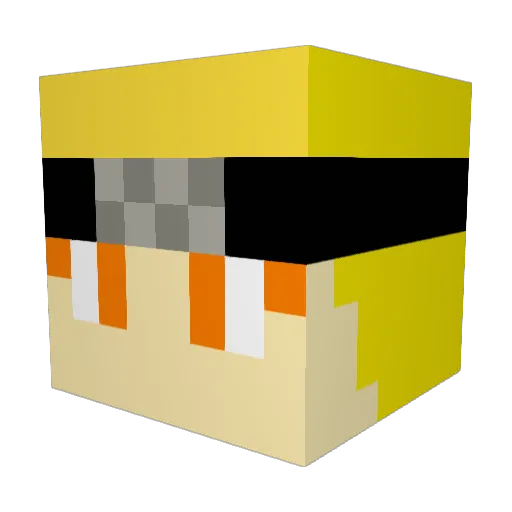 rponton Minecraft avatar head, 3D render