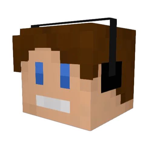 rpopov Minecraft avatar head, 3D render