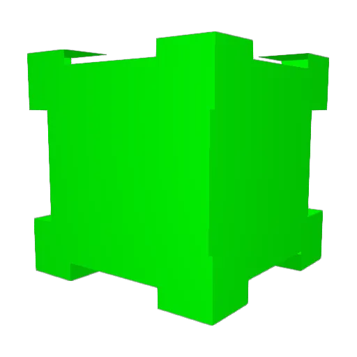 rpost Minecraft avatar head, 3D render