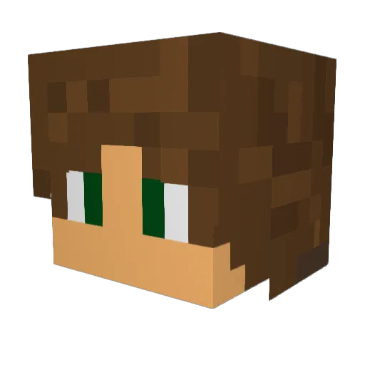 rprojekt Minecraft avatar head, 3D render