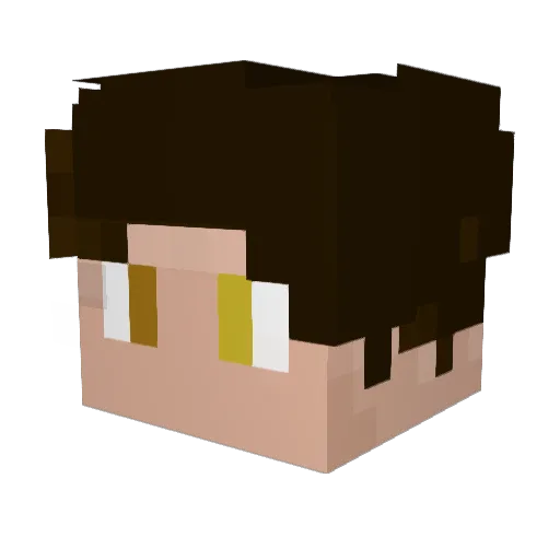 rpshka Minecraft avatar head, 3D render