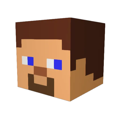 rpts2 Minecraft avatar head, 3D render