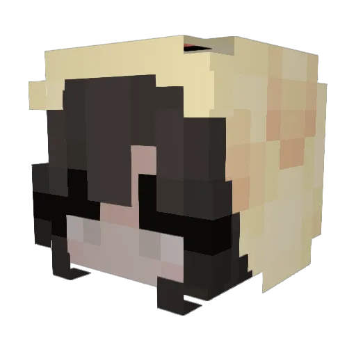 rpv Minecraft avatar head, 3D render