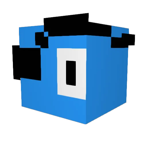 rqanx25 Minecraft avatar head, 3D render