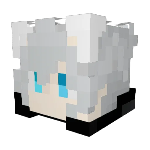 rqasb Minecraft avatar head, 3D render