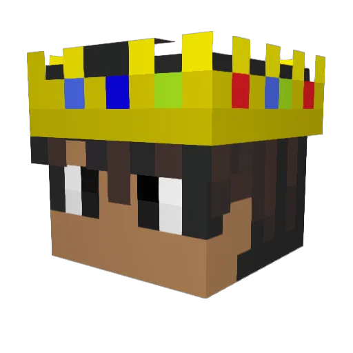 rqckie Minecraft avatar head, 3D render