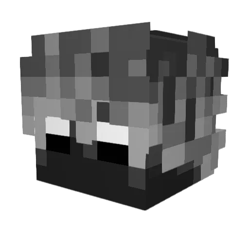 rqise Minecraft avatar head, 3D render