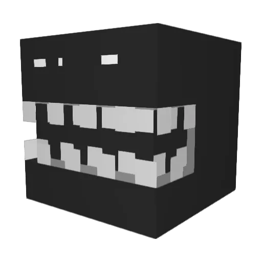 rqllo Minecraft avatar head, 3D render