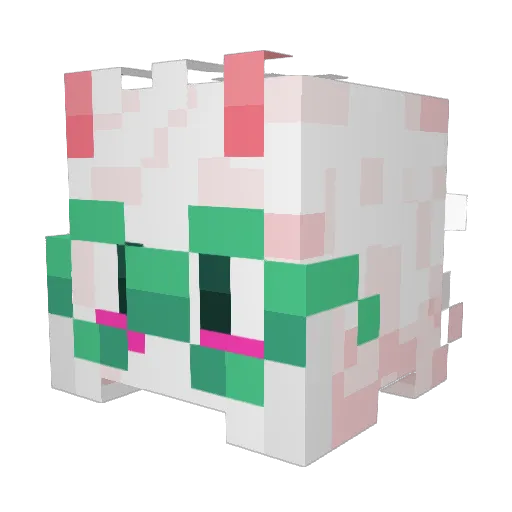 rqlsei Minecraft avatar head, 3D render