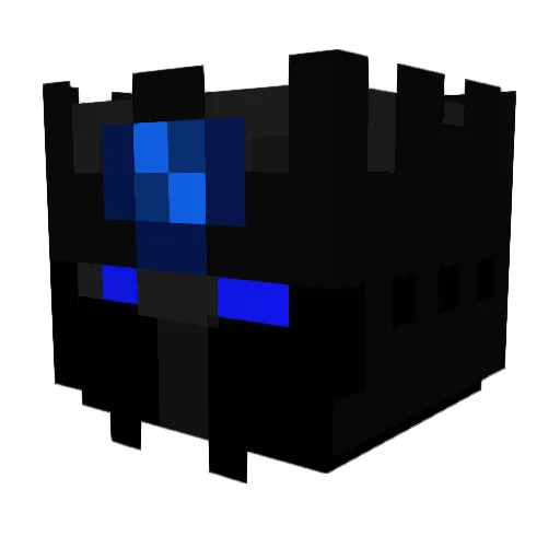 rr1303 Minecraft avatar head, 3D render