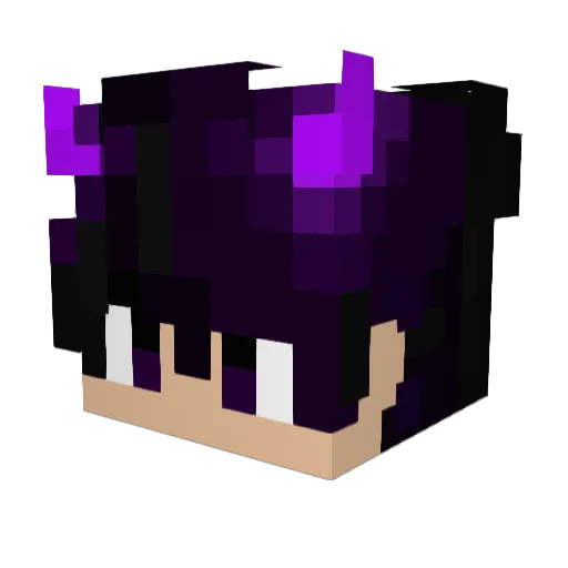 rrachi Minecraft avatar head, 3D render