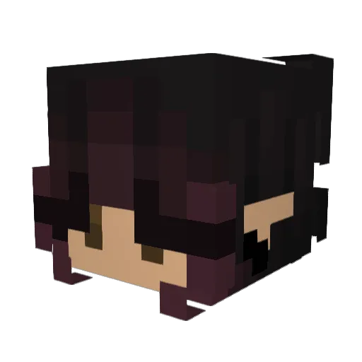rranee_ Minecraft avatar head, 3D render