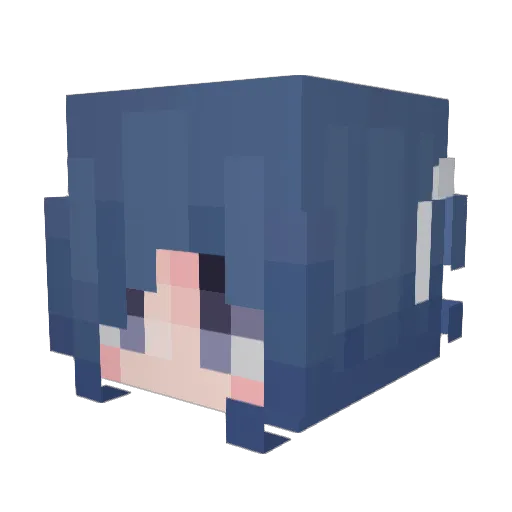 rransi Minecraft avatar head, 3D render