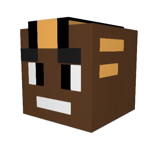 rrayzzz Minecraft avatar head, 3D render