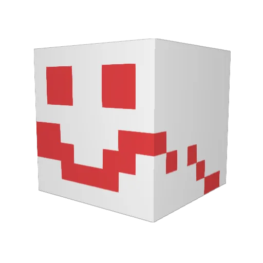 rrederty Minecraft avatar head, 3D render