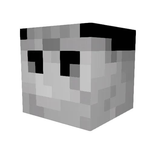 rreienn Minecraft avatar head, 3D render
