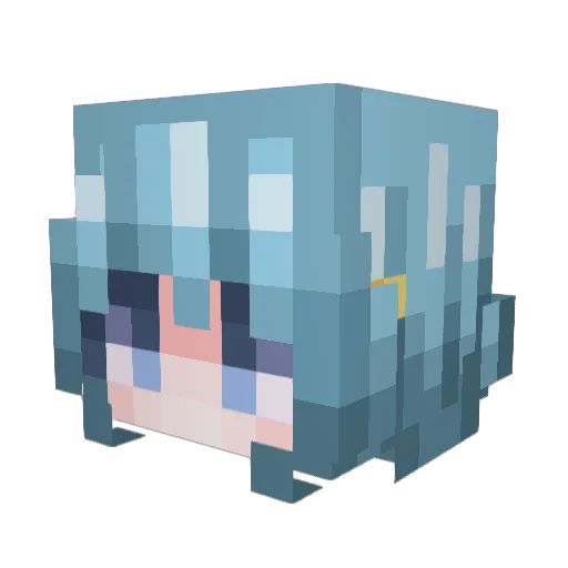 rreisu Minecraft avatar head, 3D render