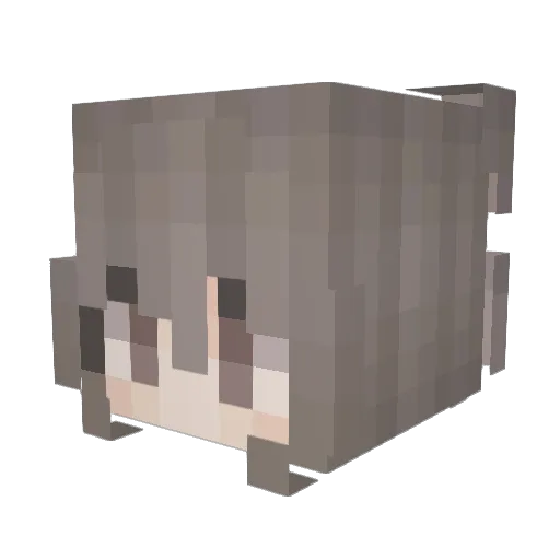 rrenae Minecraft avatar head, 3D render