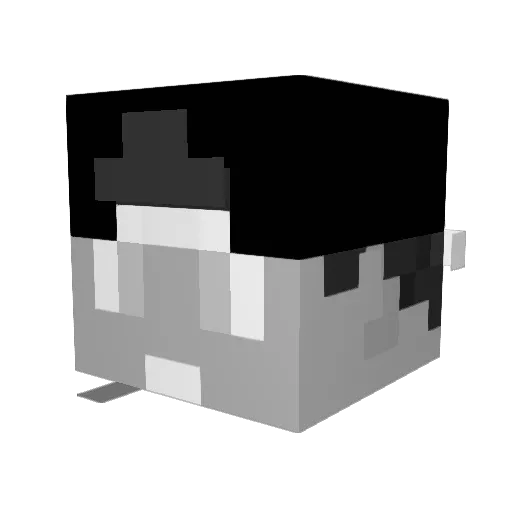 rrgosha Minecraft avatar head, 3D render
