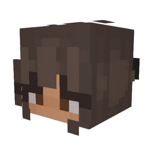 rrheaa Minecraft avatar head, 3D render