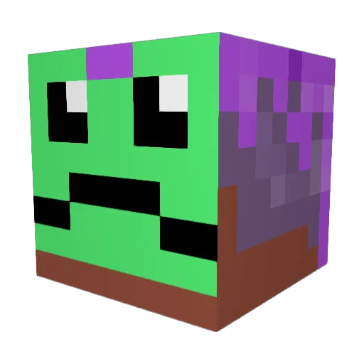 rrics_ Minecraft avatar head, 3D render