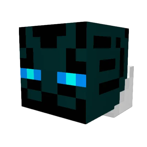 rriscool Minecraft avatar head, 3D render