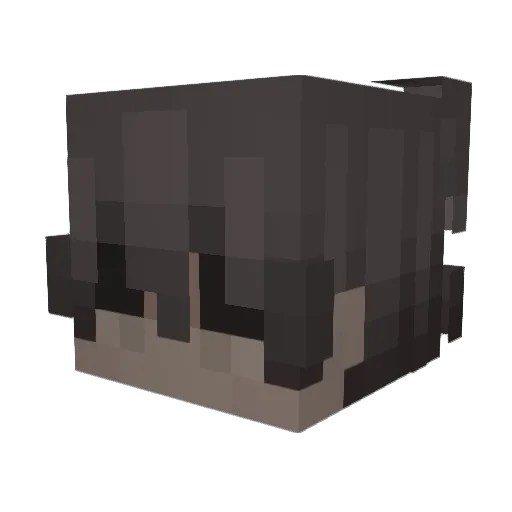 rrisky Minecraft avatar head, 3D render