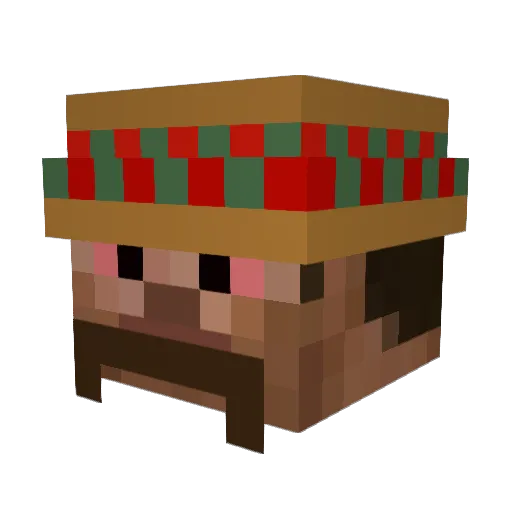 rriw Minecraft avatar head, 3D render