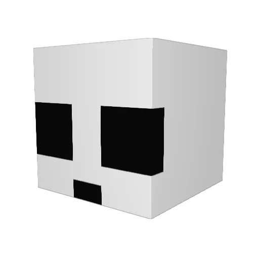 rrizxy Minecraft avatar head, 3D render